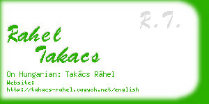 rahel takacs business card
