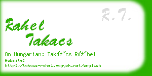 rahel takacs business card